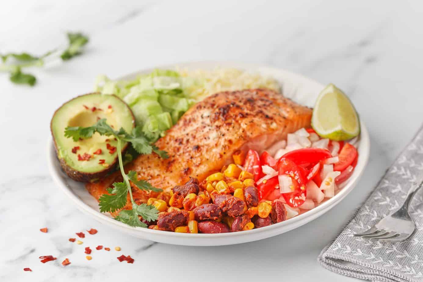 Mexican Salmon Bowl - The Weight Loss Academy